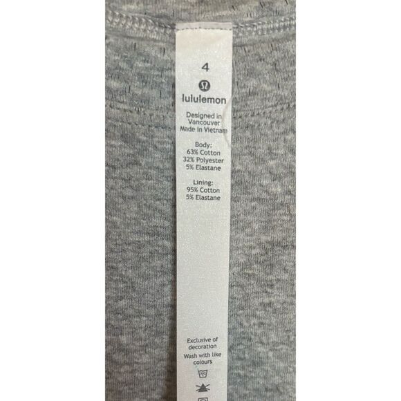 Lululemon Catch A Moment Crew Sweatshirt Size 4 Heathered Core Light Grey - Picture 7 of 8